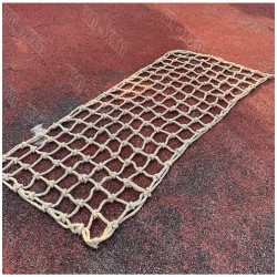 Jute 14mm Rope,climbing Cargo Net Hemp Rope Child Outdoor Climbing Safety Netting Swing Protection Net Tree House Handrail Fence Protect for Kids Heavy Duty Jungle Dock Guardrail Obstacle Nets
