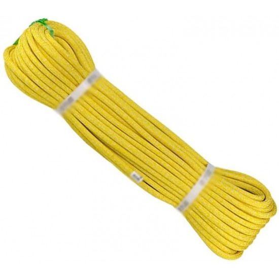 ZHWNGXO Escape Rope,Climbing Traction Tying Rope Fiber Used for Dock Pull, Lift Pulley Yellow Wear-Resistant, Weatherproof (Size : 40m)