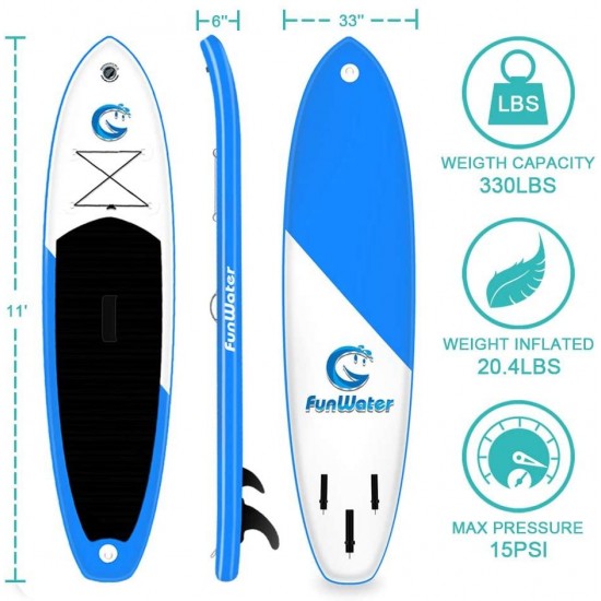 FunWater All Round Paddle Board 11'Length 33