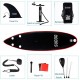 SUDOO 10ft Inflatable Stand Up Paddle Board 6”Thick Non-Slip EVA Deck Surfing Board with Hand Pump,Lightweight Paddle,Backpack,Leash,Fin,Repair Kit|Beginner Adult Yoga Fishing River Lake Sea