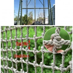 Plant Climbing Net Children Indoor and Outdoor Climbing Net Playground Protection Net High Altitude Anti-Fall Net Fence Decoration Net - Mesh 10cm Rope Thick 12mm