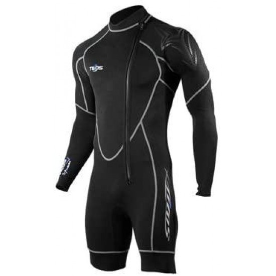 Tilos Mens 1mm Helios Long Sleeve Shorty Spring Suit for Scuba Diving, Snorkeling, Water Sports