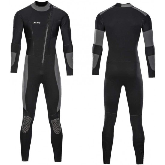 Wetsuit 5mm Diving Suit Man Neoprene Full Wetsuit Man's Dive Sector Back Zip for Men-Snorkeling, Scuba Diving Swimming, Surfing