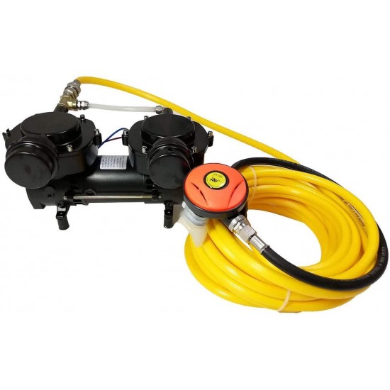 HPDMC Oil-Free Hookah Dive System Serface Vacuum Pump for Snorkeling (120W)
