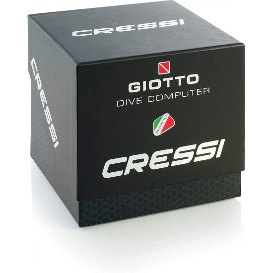Cressi Scuba Diving Computer - 3 Dive Programs: Air•Nitrox•Gauge - Dual-mixture Gasses - Backlit Light, Logbook, Ascent Alarms | Giotto: made in Italy