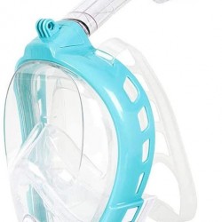 QERNTPEY Snorkeling and Diving Mask Diving Mask Diving Goggles Dry Snorkel Set Diving Suit Swimming Glasses for Adult and Youth (Color : Blue, Size : M)