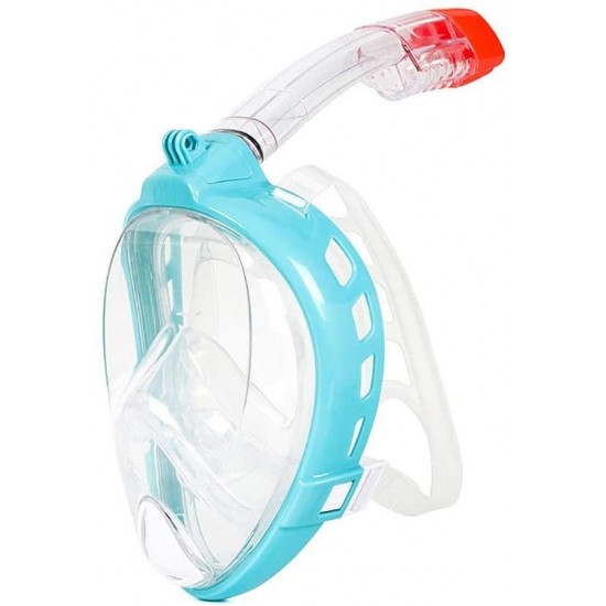 QERNTPEY Snorkeling and Diving Mask Diving Mask Diving Goggles Dry Snorkel Set Diving Suit Swimming Glasses for Adult and Youth (Color : Blue, Size : M)