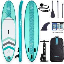 Inflatable Paddle Board, SUP Stand Up Paddle Board, 10'6x32 x6, with All Accessories-Aluminum Paddle/Pump/SUP Leash/Backpack/Fin/Waterproof Phone Case