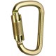 Fusion Climb Tacoma Steel Auto Lock with Key Nose Modified D-shaped Carabiner 10-Pack