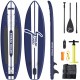 streakboard Inflatable Stand Up Paddle Board Surfing SUP Boards, No Slip Deck 6 Inches Thick ISUP Boards with Free SUP Accessories & Backpack, Leash, Paddle and Hand Pump, for All Levels