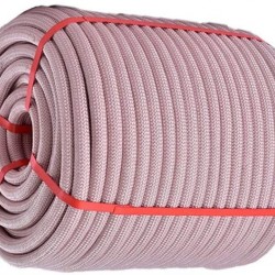ZHWNGXO Outdoor Climbing Rope,18mm Multifunctional Cord Safety Rope Discoloration Three-Layer High-Strength Weave (Size : 40m)