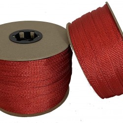 Cajun Pull Line - 1/2 Inch RED - 1,200 lb. - Pull Tape - Polyester Pulling Tape - Made in USA