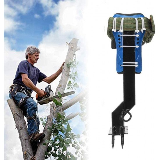 CARESHINE Portable Tree Climbing Spike 2 Gears Set Safety Belt Adjustable Rope Rescue Belt for Househeld Commercial