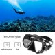 Pokerty Snorkel Set, Professional Snorkeling Gear Swimming Fin Foot Flippers Diving Mask with Tempered Glass Scuba Equipment Set