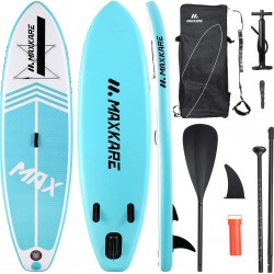 MaxKare Inflatable Stand Up Paddle Board SUP Paddle Board with Premium SUP Accessories & Waterproof Portable Bag Non-Slip Deck Youth & Adult Standing Boat in River Ocean and Lake