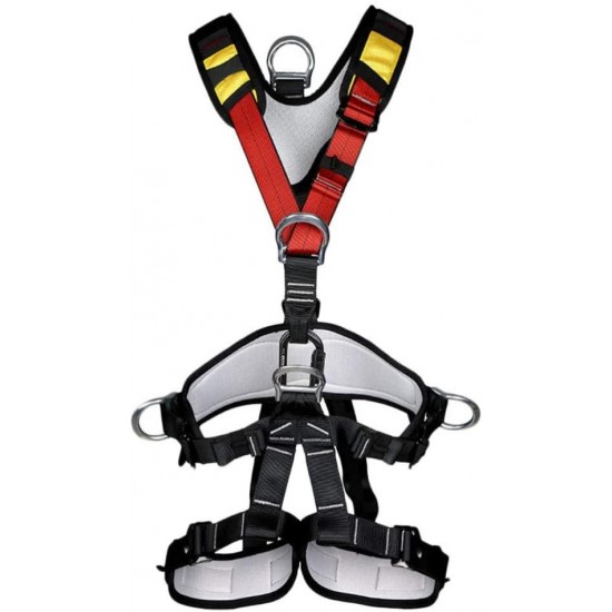 Climbing Harness Half Body Harnesses Mountaineering Climbing Gear1Pc Tree Climbing Safety Belt Saddle Mountain-Climbing Safety Belt Aerial Work Safety Belt Upper Body Safety Belt for Climbing