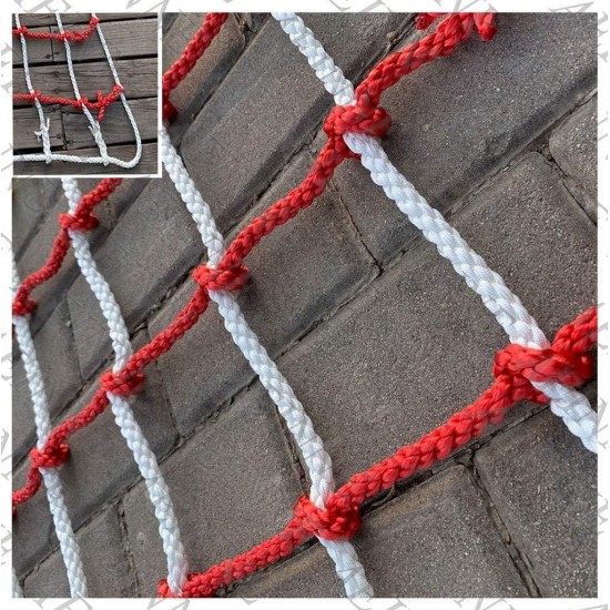 Cargo Net Climbing Ladder,Safety Rock Climbing Net Kids Outdoor Netting Rope Playground Climb Swing Mesh Heavy Duty Netting Fence Child Wall Hammock Webbing Treehouse,for Kids Alduts Swingset,14mm