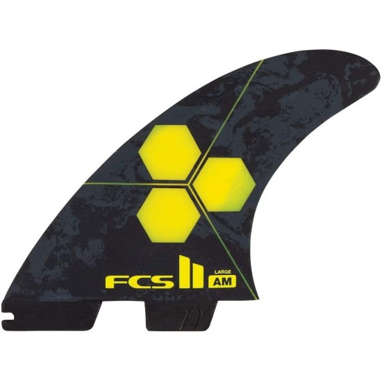 FCS II AM PC Thruster Fin Set Yellow Large