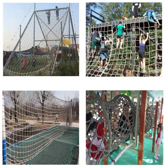 Plant Climbing Decorative Net Child Climbing Safety Net Suspension Bridge Adult Protection Net High Altitude Anti-Fall Net Playground Fence Protection Net