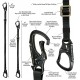 Fusion Climb Tactical Edition Adults Commercial Zip Line Kit Harness/Lanyard Bundle FTK-A-HL-02