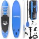 SereneLife Premium Inflatable Stand Up Paddle Board (6 Inches Thick) with SUP Accessories & Carry Bag | Wide Stance, Bottom Fin for Paddling, Surf Control, Non-Slip Deck | Youth & Adult Standing Boat