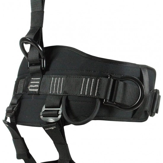 Fusion Climb Tac Rescue Tactical Full Body 3D EVA Padded Heavy Duty Adjustable Zipline Harness 23kN S Black