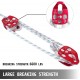 Mophorn Twin Sheave Block and Tackle 2/5-1/2Inch 100-200Ft Twin Sheave Block with Braid Rope 30-35KN 6600-7705LBS Double Pulley Rigging