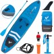 Freein Stand Up Paddle Board Inflatable SUP Fishing SUP Inflatable Stand up Paddle Board 11'6”x33 x6 Blue Package - Fishing Rack, Camera Mount, Dual Action Pump, Triple fins, Leash, Adaptor, Backpack