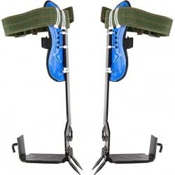 2 Gears Tree Climbing Shoes Spike Set Safety Belt Adjustable Lanyard Rope Rescue Belt
