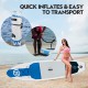 Highpi Inflatable Paddle Boards, 10'6''x32''x6'' SUP for Adults&Youth, Stand Up Paddle Boards with Accessories, Anti-Slip Deck, Stable Durable Lightweight, Suitable for Yoga Fishing Traveling