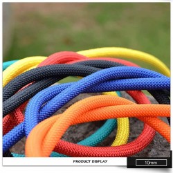 CHUNSHENN Climbing Rope Wire Rope Emergency Rope Camping/Rock Climbing/Multi-Color and Multi-Size for Selection Ropes (Color : E, Size : 8MM 40M) Outdoor Recreation