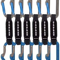 DMM Shadow Quickdraw, Pack of 6, Titanium/Blue, 12cm, A306BL-12P6