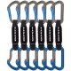 DMM Shadow Quickdraw, Pack of 6, Titanium/Blue, 12cm, A306BL-12P6