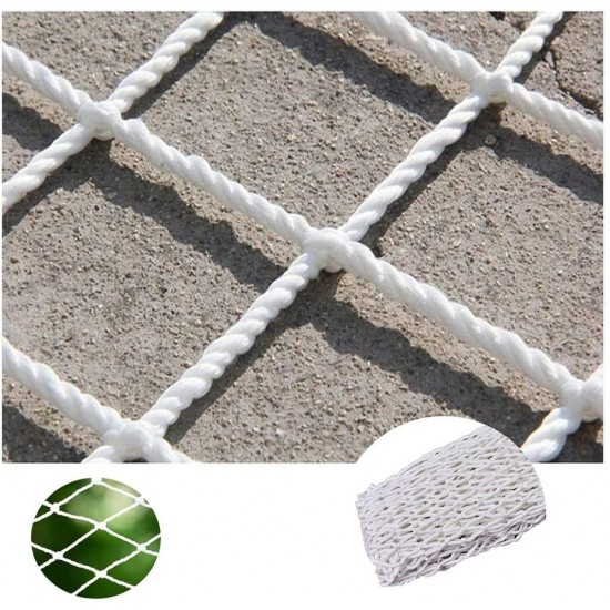 LYRFHW White Climbing Net，Isolation Protection Net Nursery Children's Staircase Protective Net Balcony Decorations Fence Net Nylon Anti-Fall Cover Net (Size : 25m)