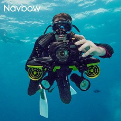 WINDEK SUBLUE Seabow Smart Underwater Scooter with Action Camera Mount OLED Display 40M Waterproof for Water Sports Swimming Pool & Diving & Snorkeling & Sea Adventures