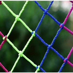 LYRFHW Climbing Safety Net,Color Rope Net Outdoor Training Development Protection Net Playground Kindergarten Climbing Net Children Balcony Protective Netting (Size : 19m)