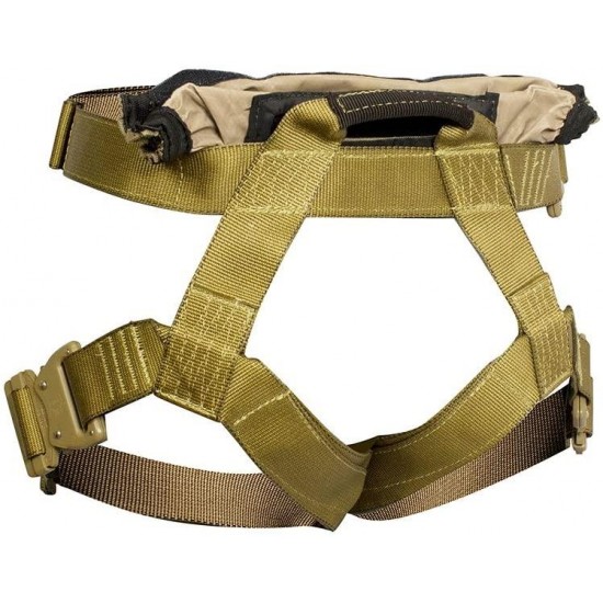 Fusion Tactical Griffin Military Police Half Body Search Rescue Harness Duty Belt 23kN Medium Coyote Brown