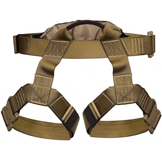 Fusion Tactical Griffin Military Police Half Body Search Rescue Harness Duty Belt 23kN Medium Coyote Brown