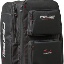 Cressi Strong Large Capacity Roller Luggage Bag 115L with Backpack Straps | Moby 5 designed in Italy