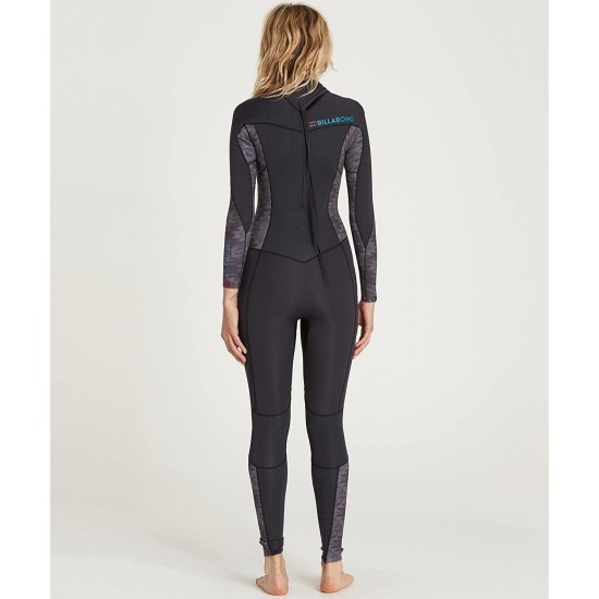 Billabong Women's Synergy 3/2 Back Zip Sealed Seam Full Wetsuit