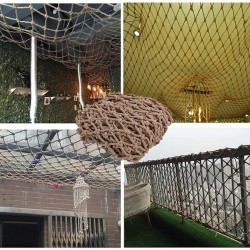 LYRFHW Safety Net Climbing Rope Net Wall Decoration Safe Net Stairs Patios Balcony Anti-cat Net Playground Swing Outdoor Climbing Protection Net (10mm/10cm)