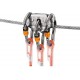 PETZL TRAC Pulley with Vertigo Wire-Lock Zipline Pulley