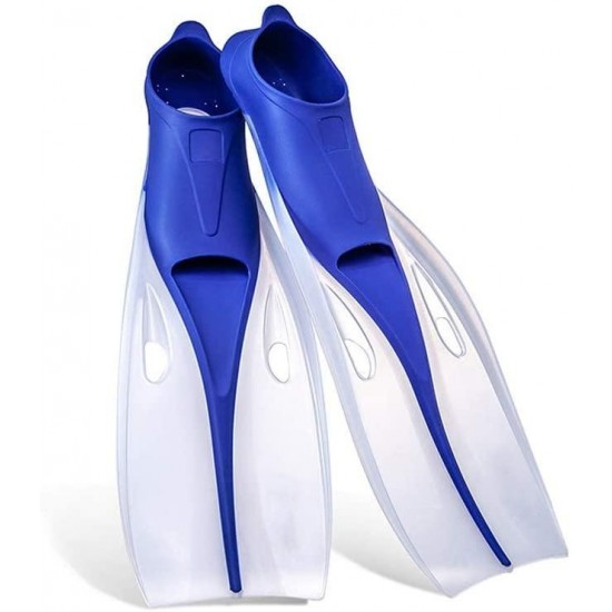 Fins - Professional Snorkeling fins Adult Children's Flippers Free Diving Long Snorkeling Swimming Diving Equipment Freestyle Flippers (Color : B, Size : L)