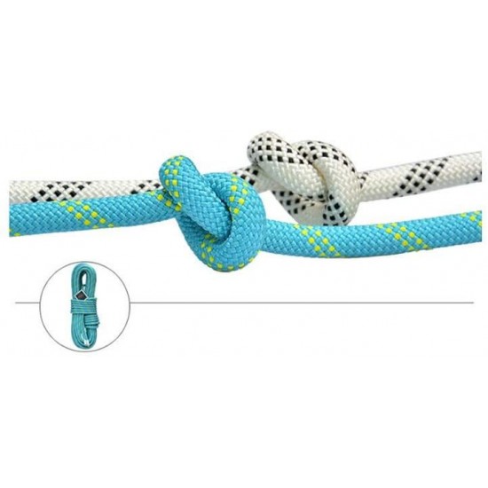 Abseiling Rope Outdoor Safety Rock Climbing Rope Cord Caving Rappelling Survival Auxiliary Cord，Diameter10.5mm80m