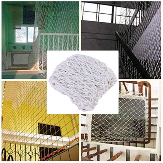 LYRFHW Balcony Decoration Net/Safety Climbing Netting/Children Protection Net/Stair Balcony Safe Rope Net/Plant Protection Net Outdoor Cat Net (Color : 5mm, Size : 18m)