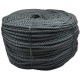 ZHWNGXO 12mm Utility Rope, Parachute Rope Sun Protection/Corrosion Resistance/Wear Resistance/Durable/Weatherproof 10m /50m/100m (Color : Black, Size : 100m)