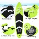 Premium Inflatable Stand Up Paddle Board (6 inches Thick) with Durable SUP Accessories & Carry Bag | Wide Stance, Surf Control, Non-Slip Deck, Leash, Paddle and Pump , Standing Boat for Youth & Adult