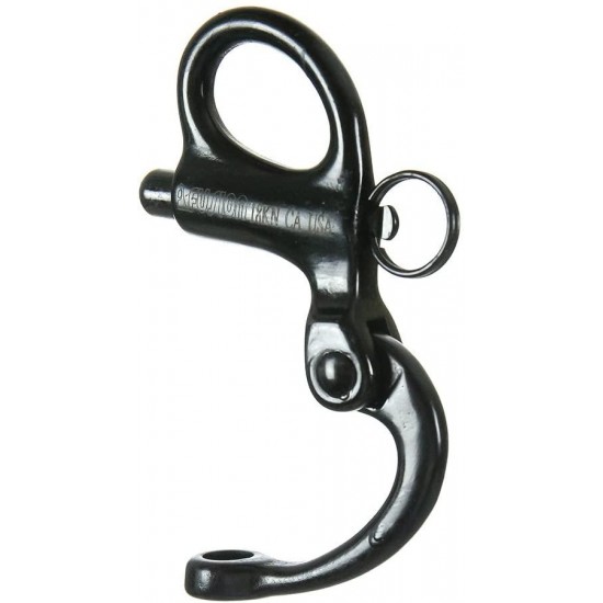 Fusion Climb Quick Release High Strength Snap Shackle 18KN Swedged Pull-Lock Mechanism Black 10-Pack