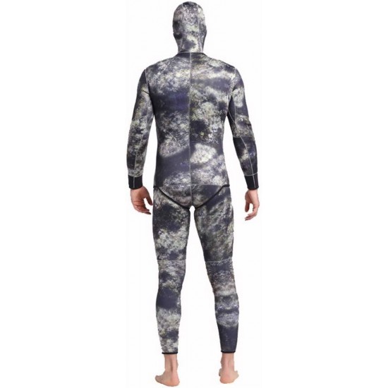 LFTYV Men's Diving Suit, Thickened 5MM Neoprene Snorkeling Diving Suit to Keep Warm for Diving Fishing Underwater Diving Underwater Hunting Swimming,a,L