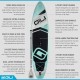 GILI Adventure Inflatable Stand Up Paddle Board: Lightweight, Durable Touring SUP: Wide & Stable Stance 11' or 12' Long x 32